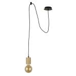 Searchlight SPINNY Pendel Hanglamp Hout Zwart uit