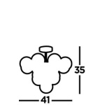 Searchlight BERRY Plafondlamp 13 Lichts Chroom Smoke Maten