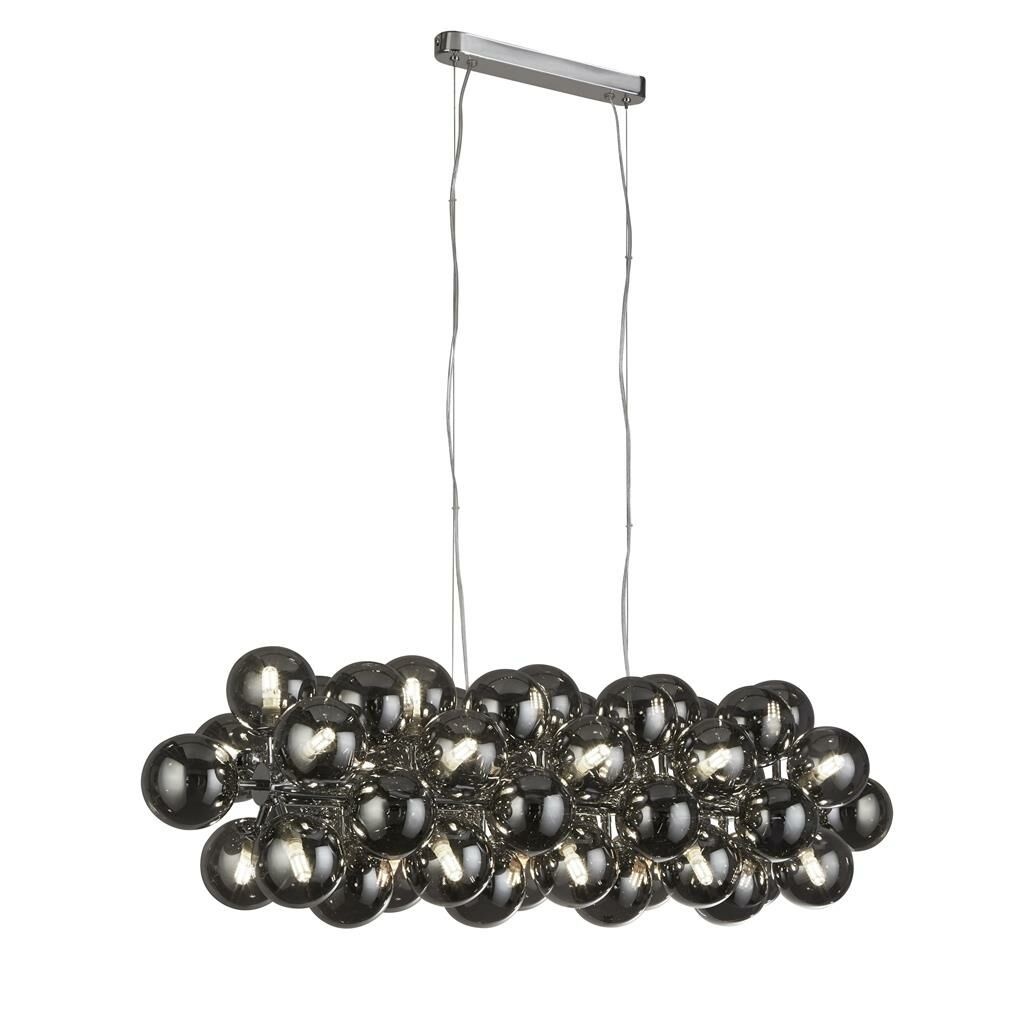 Searchlight BERRY Hanglamp 25 Lichts Chroom Smoke