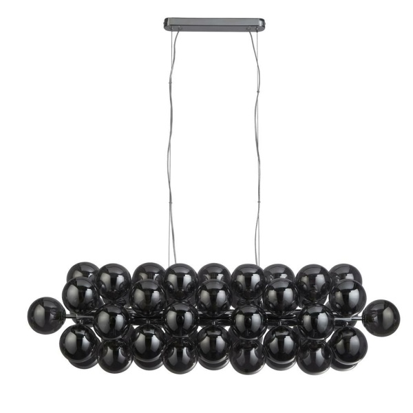 Searchlight BERRY Hanglamp 25 Lichts Chroom Smoke uit