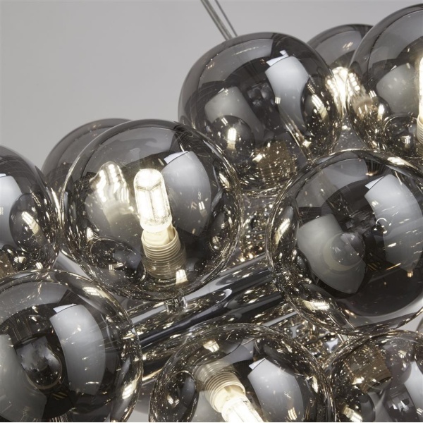 Searchlight BERRY Hanglamp 25 Lichts Chroom Smoke Sfeer