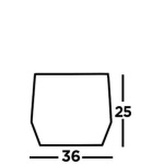 Searchlight SQUARE Plafondlamp 4 Lichts Hout Zwart Maten