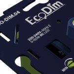 Inbouw LED dimmer zwart EcoDim 0-150W RC 220-240V