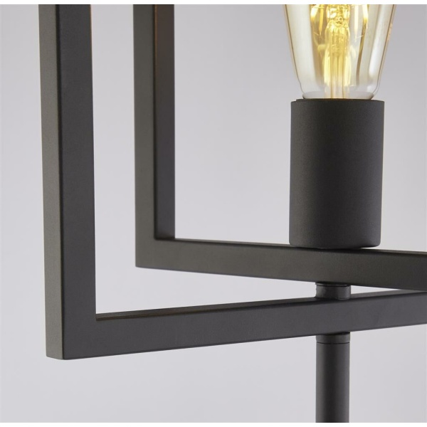 Searchlight PLAZA Vloerlamp Zwart Verstelbaar Detail Sfeer Searchlight PLAZA Vloerlamp Zwart Verstelbaar Detail Sfeer