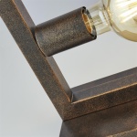 Searchlight OBLONG Tafellamp 2 Lichts Rustiek Bruin Detail