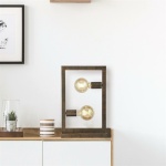 Searchlight OBLONG Tafellamp 2 Lichts Rustiek Bruin Sfeer