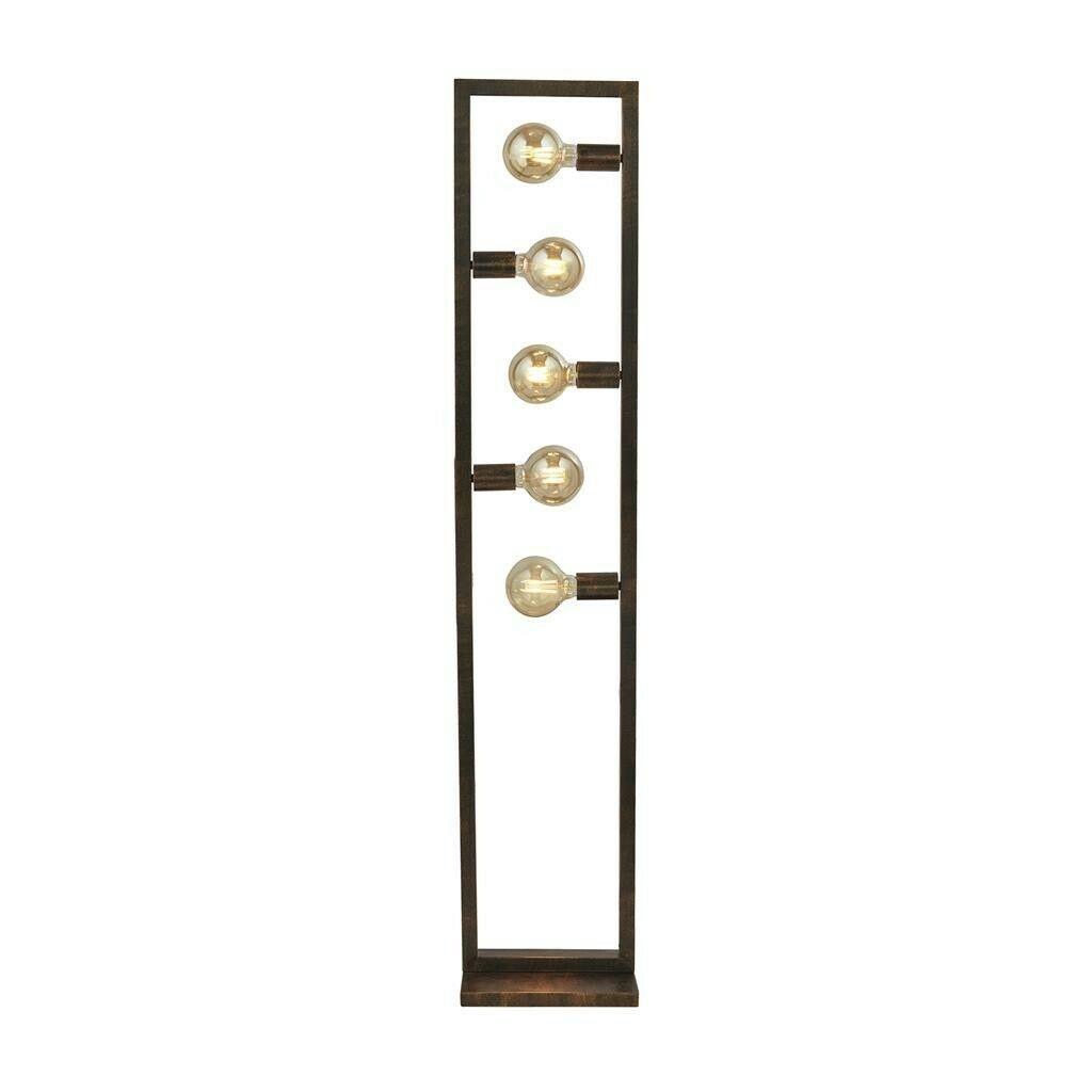 Searchlight OBLONG Vloerlamp 5 Lichts Rustiek Bruin