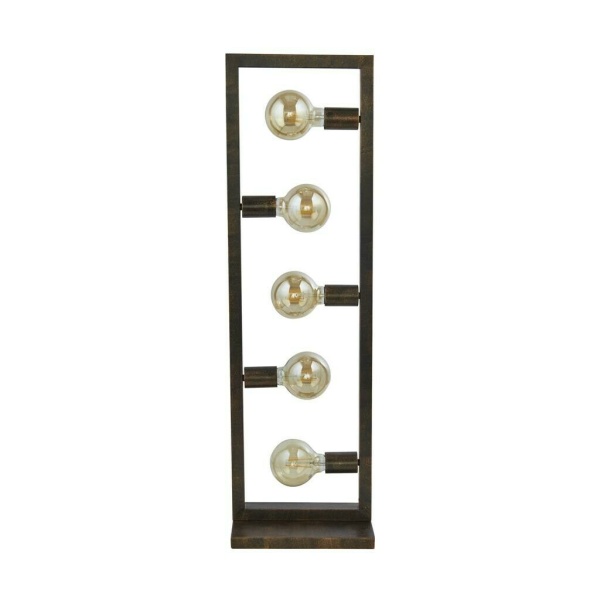 Searchlight OBLONG Vloerlamp 5 Lichts Rustiek Bruin uit Searchlight OBLONG Vloerlamp 5 Lichts Rustiek Bruin uit
