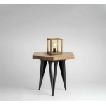 Searchlight SQUARE Tafellamp Hout Zwart Sfeer