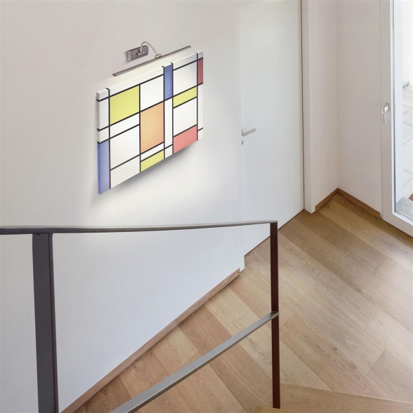 Searchlight BARCELONA Schilderijverlichting Verstelbaar Zilver 38 CM-30247