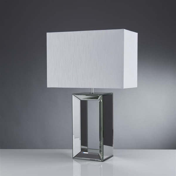Searchlight MIRROR Tafellamp Gespiegeld Wit-30060 Searchlight MIRROR Tafellamp Gespiegeld Wit-30060