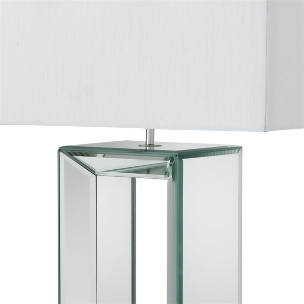 Searchlight MIRROR Tafellamp Gespiegeld Wit-30061 Searchlight MIRROR Tafellamp Gespiegeld Wit-30061