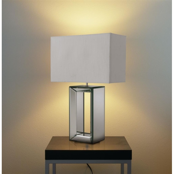 Searchlight MIRROR Tafellamp Gespiegeld Wit-30062 Searchlight MIRROR Tafellamp Gespiegeld Wit-30062