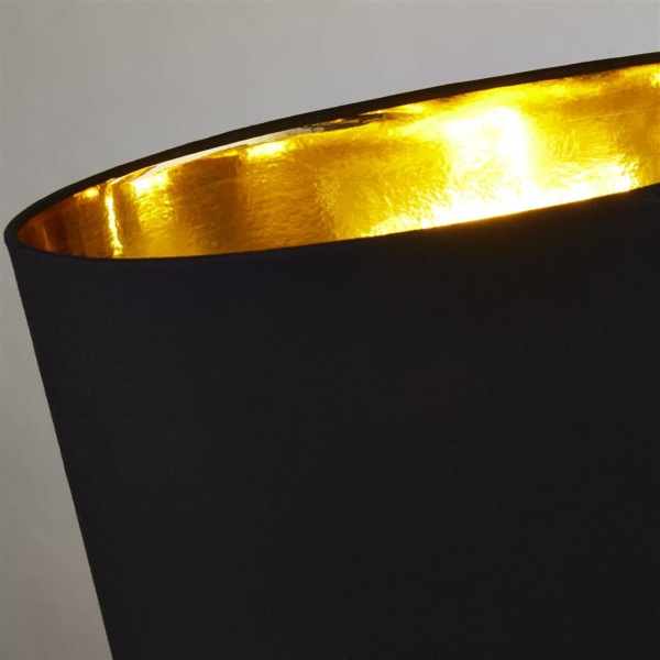 Searchlight CHLOE Tafellamp Antiek Koper Zwart Goud-30097 Searchlight CHLOE Tafellamp Antiek Koper Zwart Goud-30097
