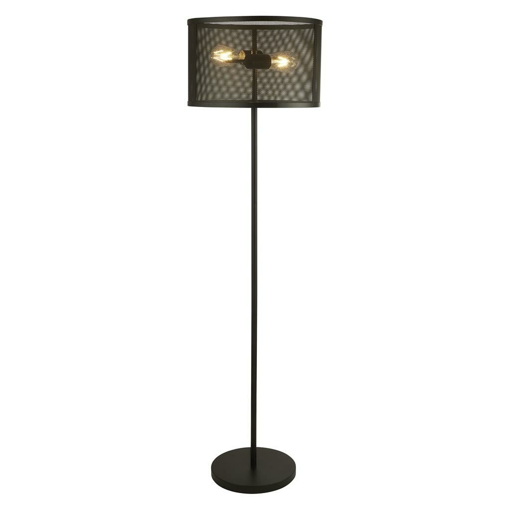 Searchlight FISHNET Vloerlamp 2 Lichts Metaal Zwart