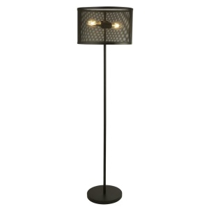 Searchlight FISHNET Vloerlamp 2 Lichts Metaal Zwart