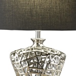 Searchlight NETWORK Tafellamp Chroom Zwart Detail