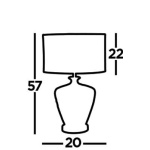 Searchlight NETWORK XL Tafellamp Chroom Wit-30076
