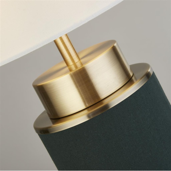 Searchlight FLASK Tafellamp Donker Groen Wit-30086 Searchlight FLASK Tafellamp Donker Groen Wit-30086