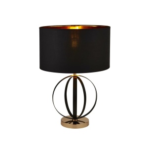 Searchlight HAZEL Tafellamp Zwart Goud