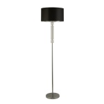 Searchlight KYLIE Vloerlamp Chroom Zwart-30108