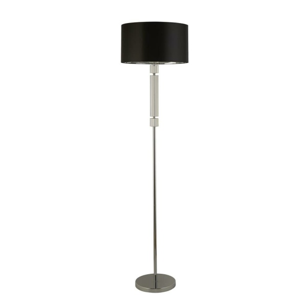Searchlight KYLIE Vloerlamp Chroom Zwart-30108 Searchlight KYLIE Vloerlamp Chroom Zwart-30108