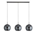 Searchlight AMSTERDAM Hanglamp 3 Lichts Smoke Zwart-30357