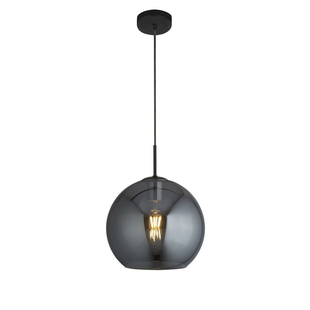 Searchlight AMSTERDAM Hanglamp 1 Lichts Smoke Zwart