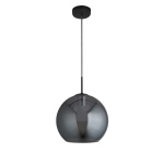 Searchlight AMSTERDAM Hanglamp 1 Lichts Smoke Zwart-30346