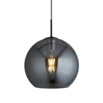 Searchlight AMSTERDAM Hanglamp 1 Lichts Smoke Zwart-30347