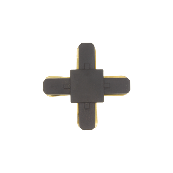 Ledl Trackrails X-Vorm Koppelstuk 1 Fase Zwart-30434