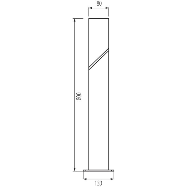 Kanlux LAVEN Tuinsokkel Grijs 80 CM-30386