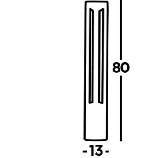 Searchlight MICHIGAN Tuinsokkel 80 CM Grijs-30630