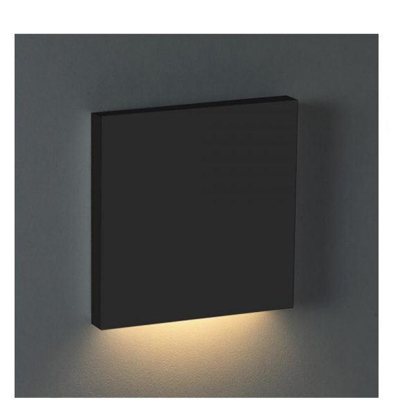 Ledl Opzetstuk Trapverlichting Vierkant Zwart 60 Graden-30558