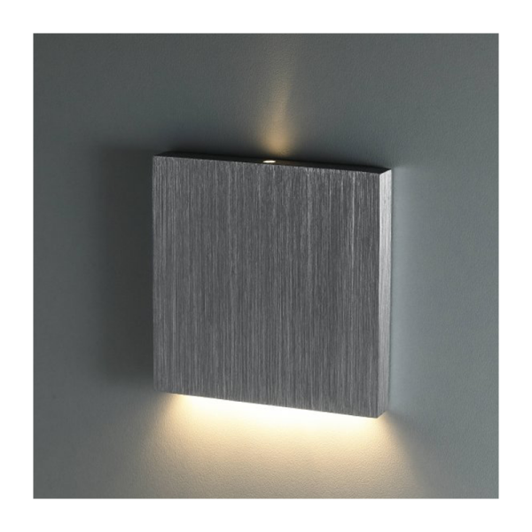 Ledl Opzetstuk Trapverlichting Vierkant Aluminium 60 Graden-30534