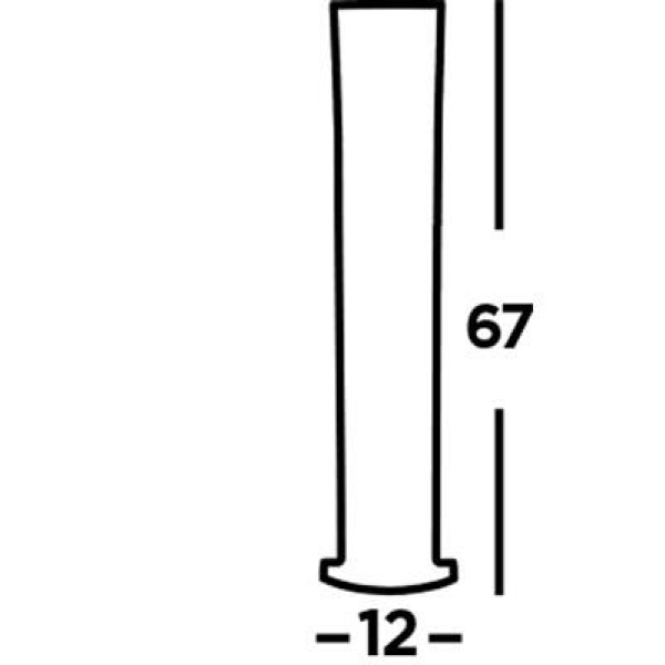 Searchlight COPENHAGEN Tuinsokkel 67 CM Zwart Met Bewegingssensor-30643