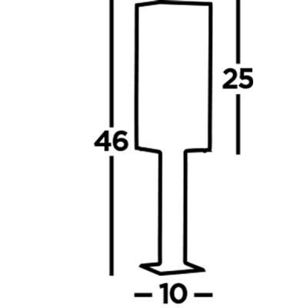 Searchlight BOX Tuinsokkel 45 CM Zwart-30658