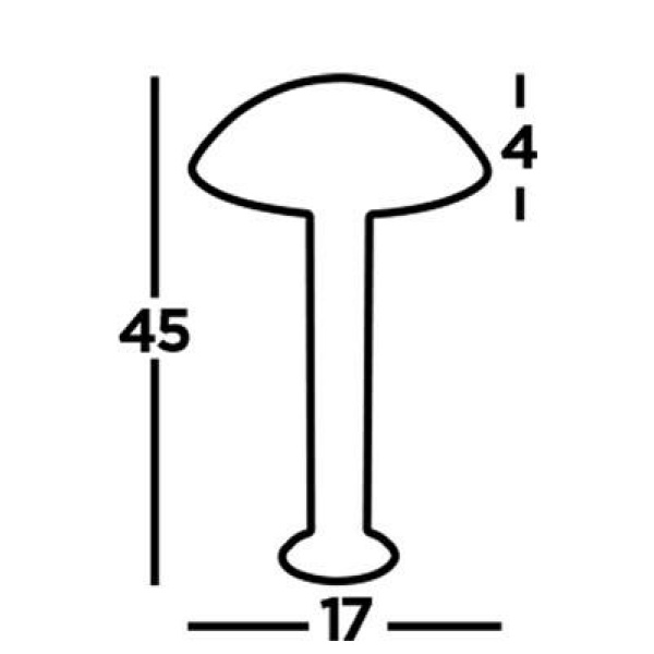 Searchlight MUSHROOM Tuinsokkel 45 CM Grijs Opaal-30616