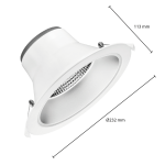 Ledl SIA Downlight 15W CCT Ø195 Wit-30798
