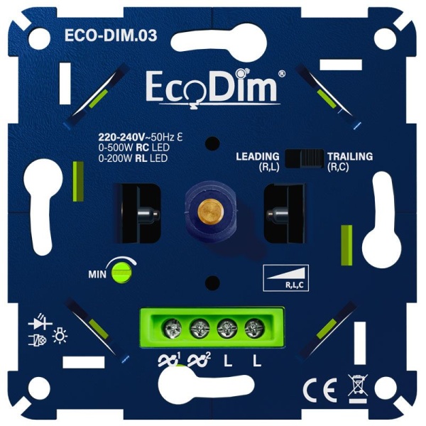 LED Dimmer Inbouw 0-500W - EcoDim