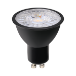 Ledl GU10 Spot 3W Warmwit Zwart Dimbaar