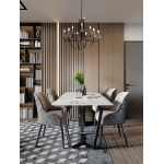 Searchlight BELFRY Kroonluchter 9 Lichts Brons Bruin-31201