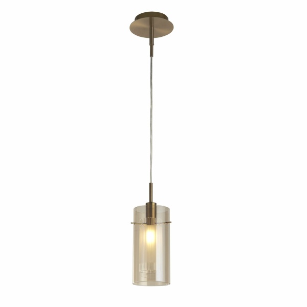 Searchlight DUO III Pendel Hanglamp Brons Champagne