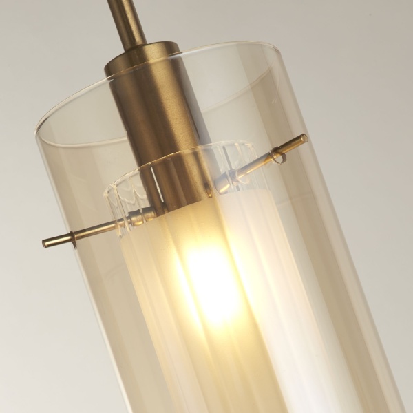 Searchlight DUO III Pendel Hanglamp Brons Champagne-31057