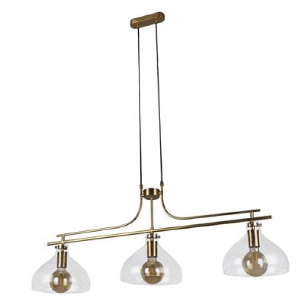 Searchlight MARGARITA Pendel Hanglamp 3 Lichts Messing-30973