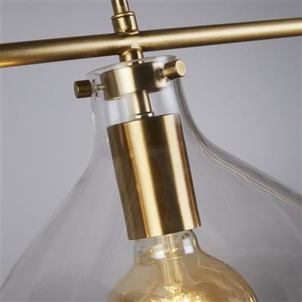 Searchlight MARGARITA Pendel Hanglamp 3 Lichts Messing-30974