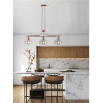 Searchlight MARGARITA Pendel Hanglamp 3 Lichts Messing-30975