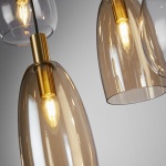 Searchlight DIVINE Pendel Hanglamp 8 Lichts Metaal Zwart-30961