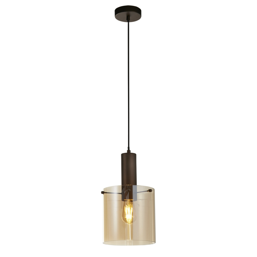 Searchlight SWEDEN Pendel Hanglamp Mokka Amber