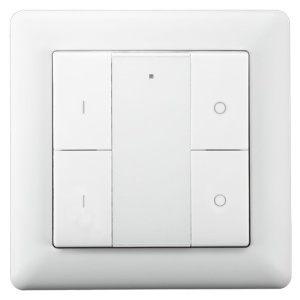 EcoDim Zigbee Draadloze Wandschakelaar 2 Zone Wit